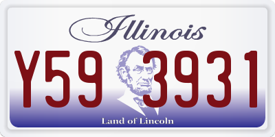 IL license plate Y593931