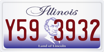 IL license plate Y593932