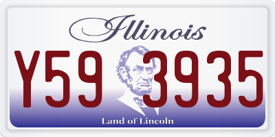IL license plate Y593935