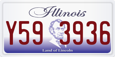 IL license plate Y593936