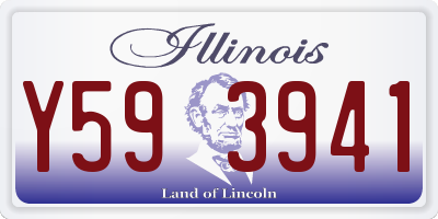 IL license plate Y593941