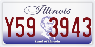 IL license plate Y593943