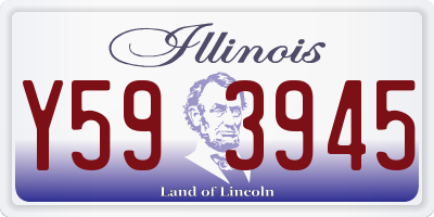 IL license plate Y593945