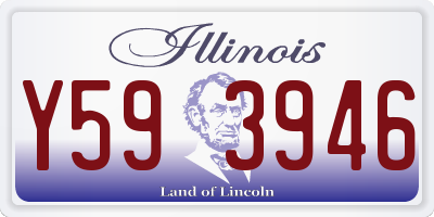 IL license plate Y593946