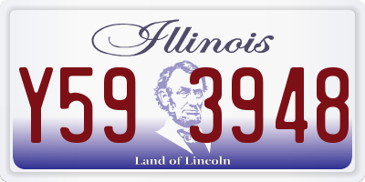 IL license plate Y593948
