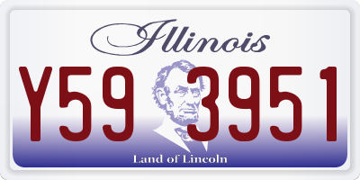 IL license plate Y593951