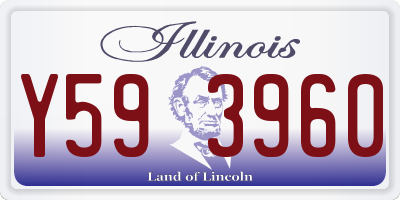 IL license plate Y593960