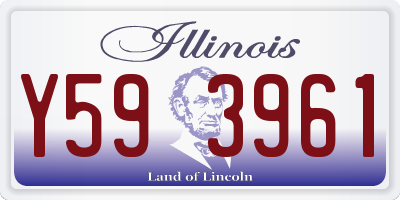 IL license plate Y593961