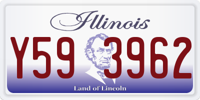 IL license plate Y593962
