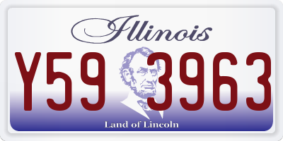 IL license plate Y593963