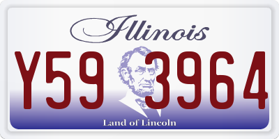 IL license plate Y593964