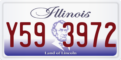 IL license plate Y593972