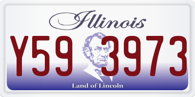 IL license plate Y593973