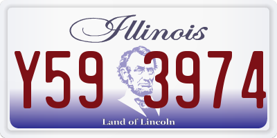 IL license plate Y593974