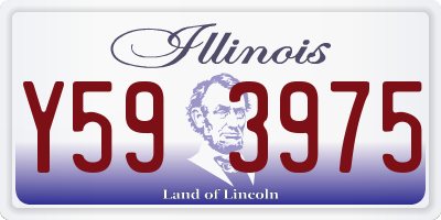 IL license plate Y593975