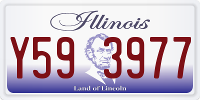 IL license plate Y593977
