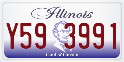 IL license plate Y593991