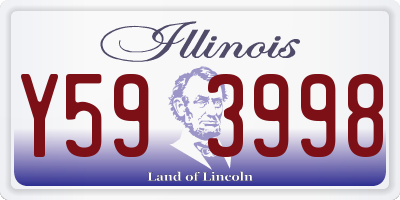 IL license plate Y593998