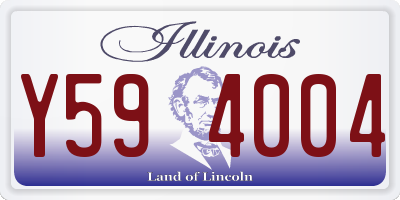 IL license plate Y594004