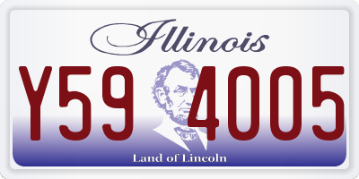 IL license plate Y594005