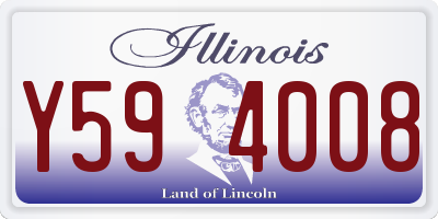IL license plate Y594008