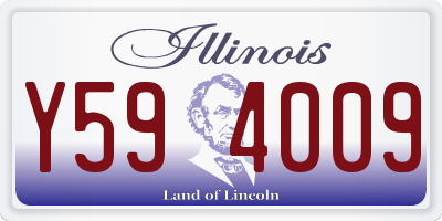 IL license plate Y594009