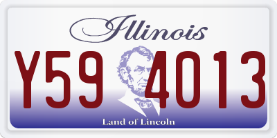 IL license plate Y594013