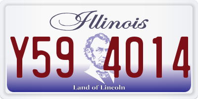 IL license plate Y594014