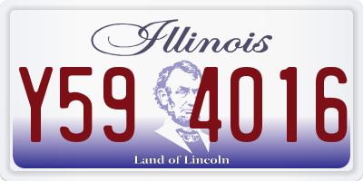 IL license plate Y594016