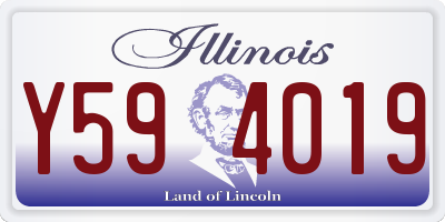 IL license plate Y594019