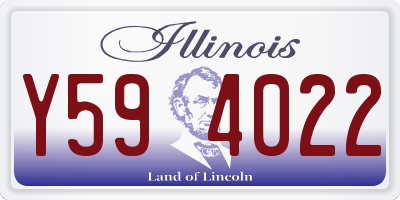 IL license plate Y594022