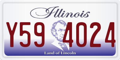 IL license plate Y594024