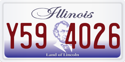 IL license plate Y594026