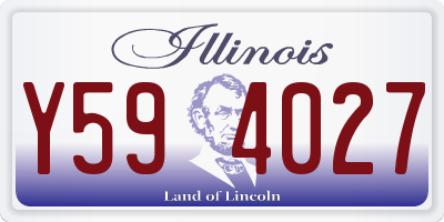 IL license plate Y594027
