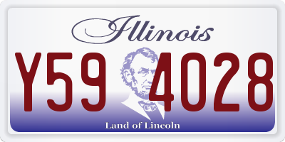 IL license plate Y594028