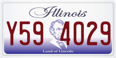 IL license plate Y594029