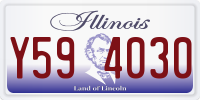 IL license plate Y594030