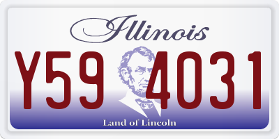 IL license plate Y594031