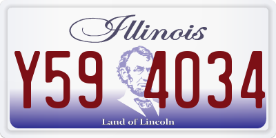 IL license plate Y594034