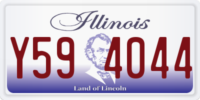 IL license plate Y594044