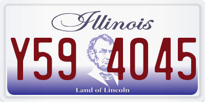 IL license plate Y594045