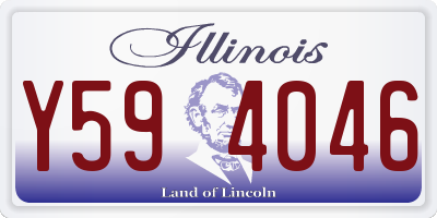 IL license plate Y594046