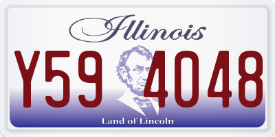 IL license plate Y594048