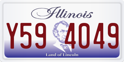 IL license plate Y594049
