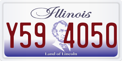 IL license plate Y594050