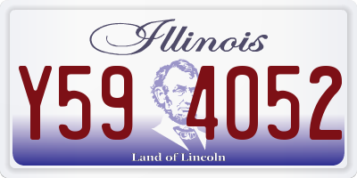 IL license plate Y594052