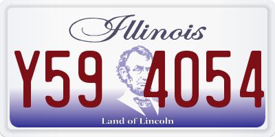 IL license plate Y594054