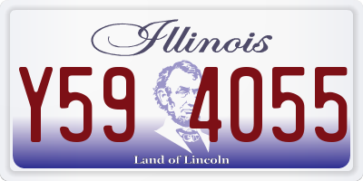 IL license plate Y594055