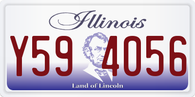 IL license plate Y594056