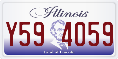 IL license plate Y594059